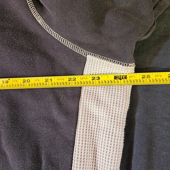 Puma Dark Gray and Tan Pull Over Hoodie Size L Men's Sweatshirt Casual Normcore - Picture 7 of 9